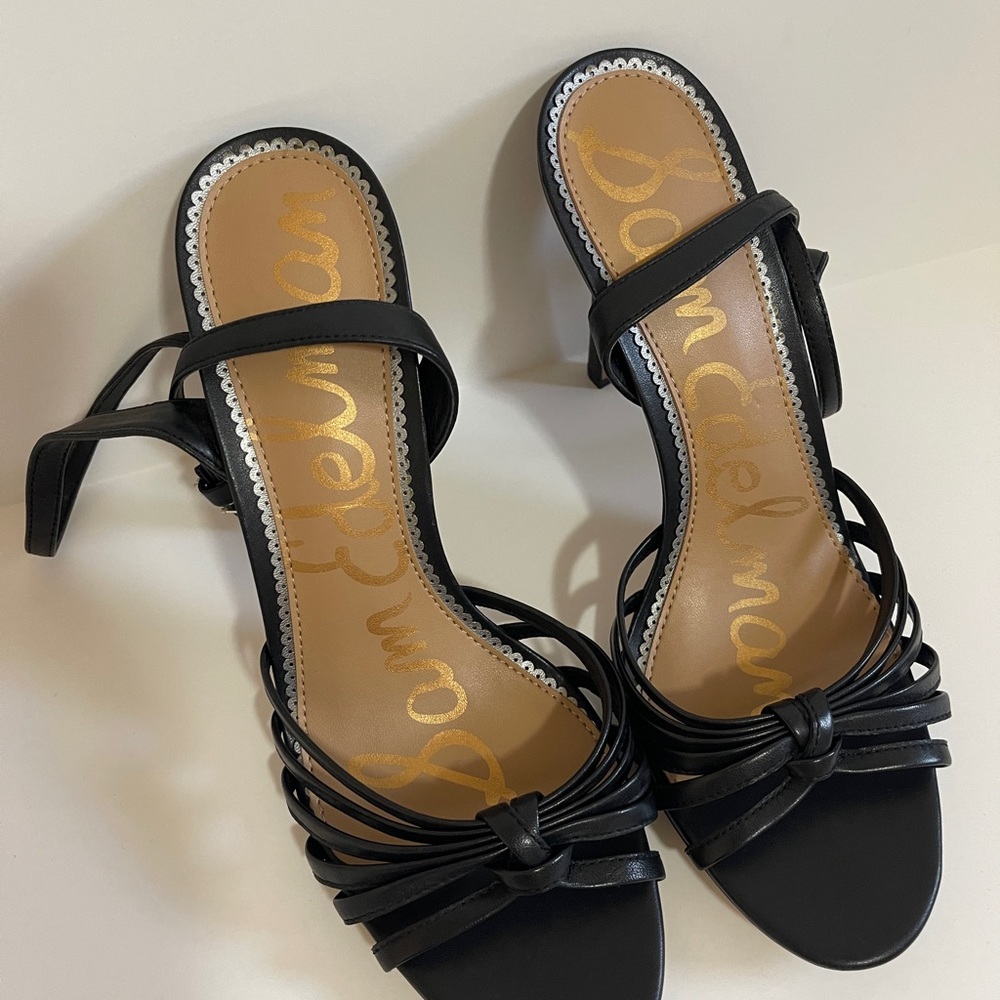 Sam Edelman Black Strappy Heels - Picture 6 of 9
